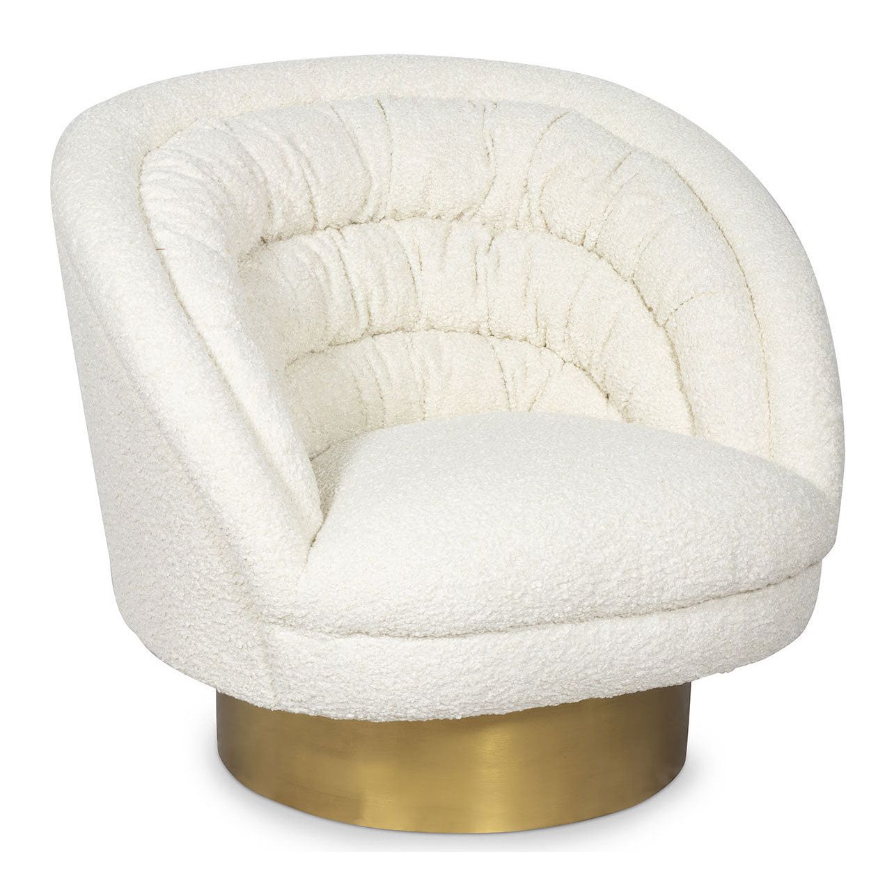 Gigi Armchair: Plush Faux Boucle Lounge Chair for Cozy Serenity