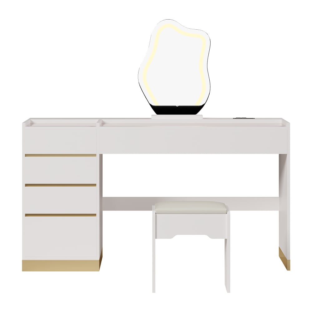 55" Smart Makeup Vanity Set with Mirror & Lights