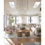 Soltaire Round Chandelier 17" 24" 36" 58"