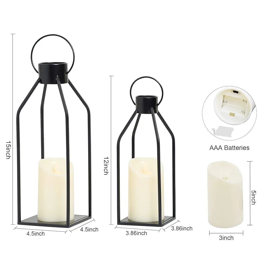 Farmhouse Lanterrn Set Simple & Chic Living