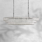 Ghiaccio Oval Chandelier 54"65"
