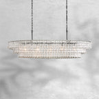 Ghiaccio Oval Chandelier 54"65"