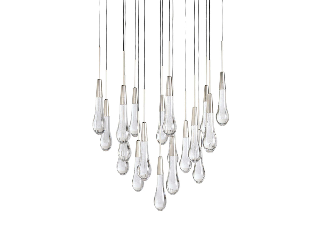 Soltaire Round Chandelier 17" 24" 36" 58"