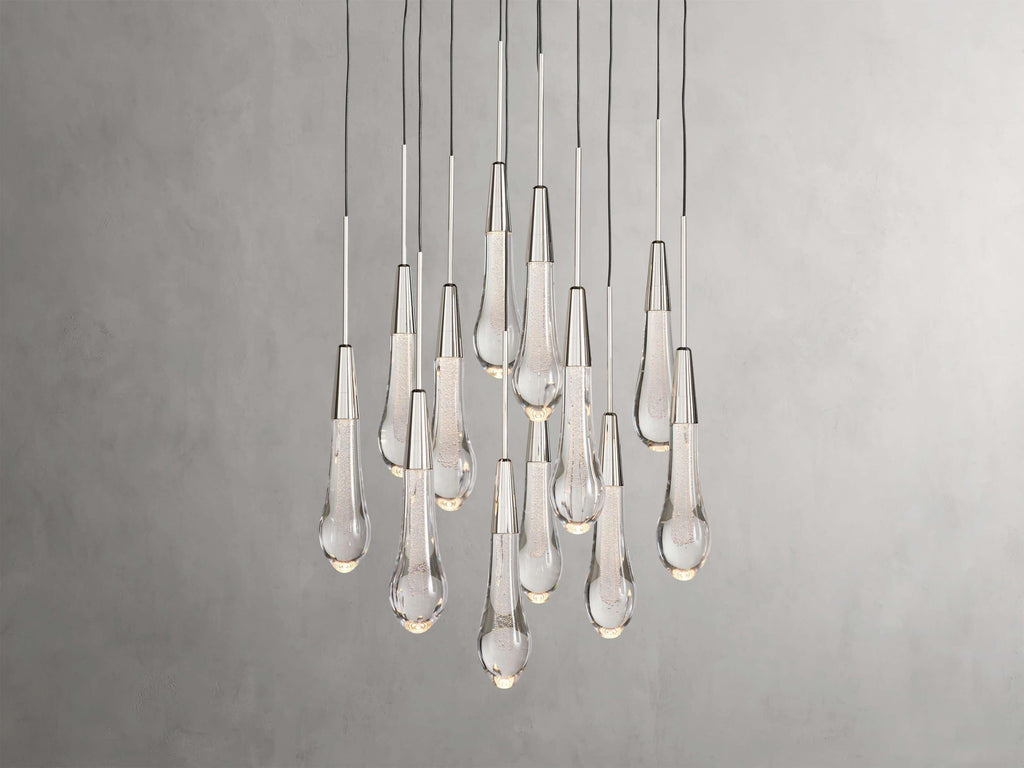 Soltaire Round Chandelier 17" 24" 36" 58"