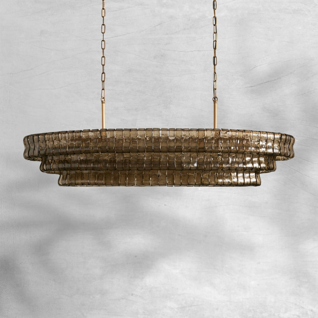 Ghiaccio Oval Chandelier 54"65"