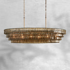 Ghiaccio Oval Chandelier 54"65"