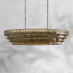 Ghiaccio Oval Chandelier 54"65"