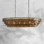 Ghiaccio Oval Chandelier 54"65"