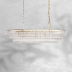 Ghiaccio Oval Chandelier 54"65"