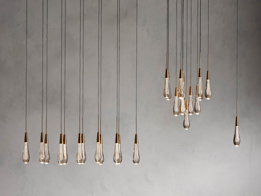 Soltaire Round Chandelier 17" 24" 36" 58"