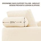 Furnimart 40" Oversized Barrel Accent Chair Set of 2, 360° Swivel Round Upholstered Sofa, Chenille High-Resilience Sponge, No Assembly, Wide Seat for Living Room, Bedroom, Apartment 