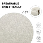 Swivel Accent Chair Set of 2, 360° Swivel Barrel Chair for Living Room, Reading Chair for Bedroom, Modern Round Accent Arm Chairs Club Chair for Nursery Living Room