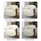 Swivel Accent Chair Set of 2, 360° Swivel Barrel Chair for Living Room, Reading Chair for Bedroom, Modern Round Accent Arm Chairs Club Chair for Nursery Living Room