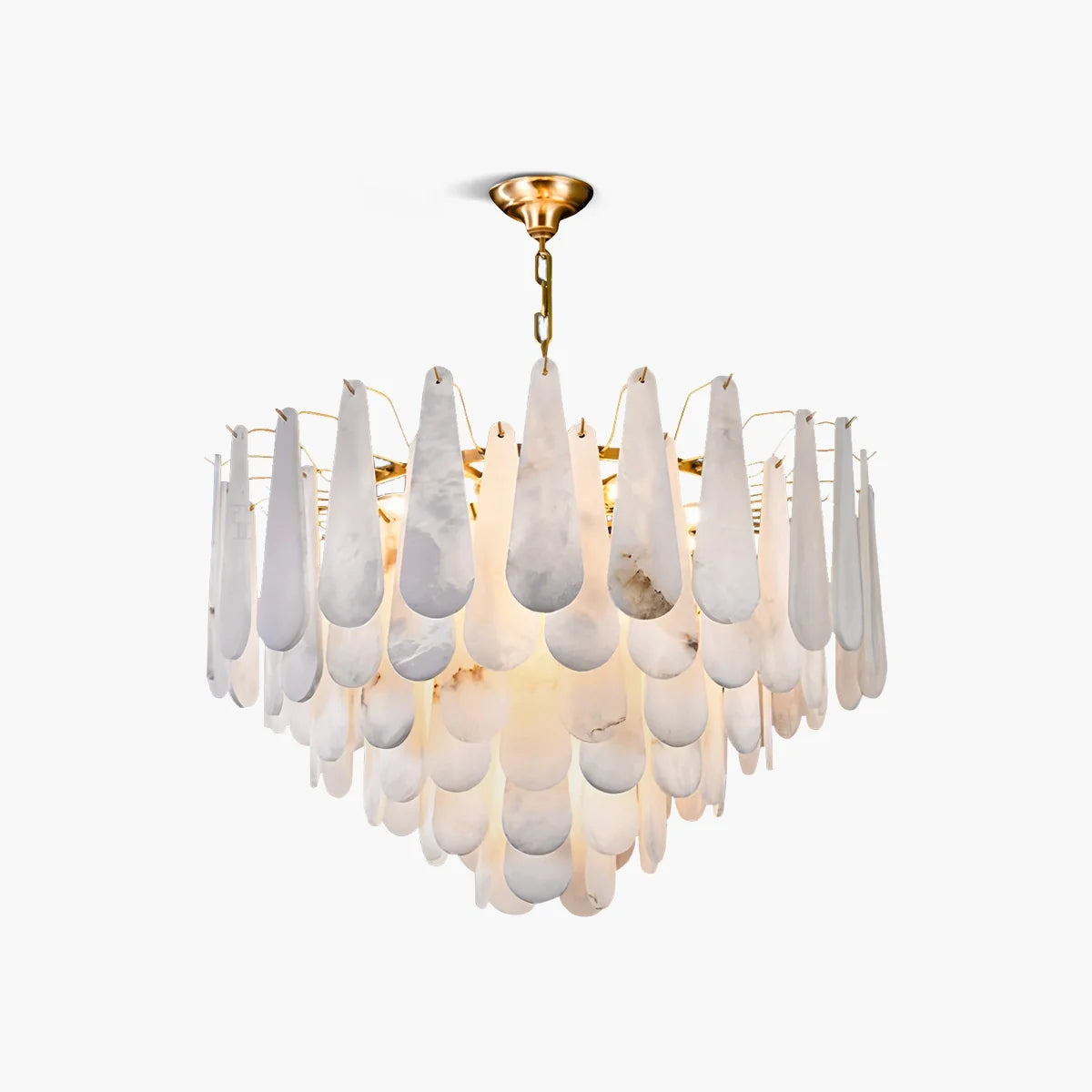 Antizer Modern Luxury Multi-layer Spanish Alabaster Chandelier