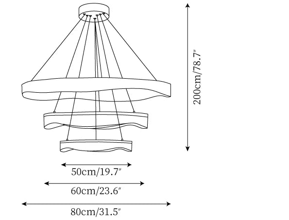 Molari Modern Chandelier Simple & Chic Living