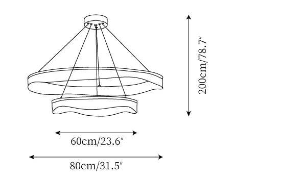 Molari Modern Chandelier Simple & Chic Living