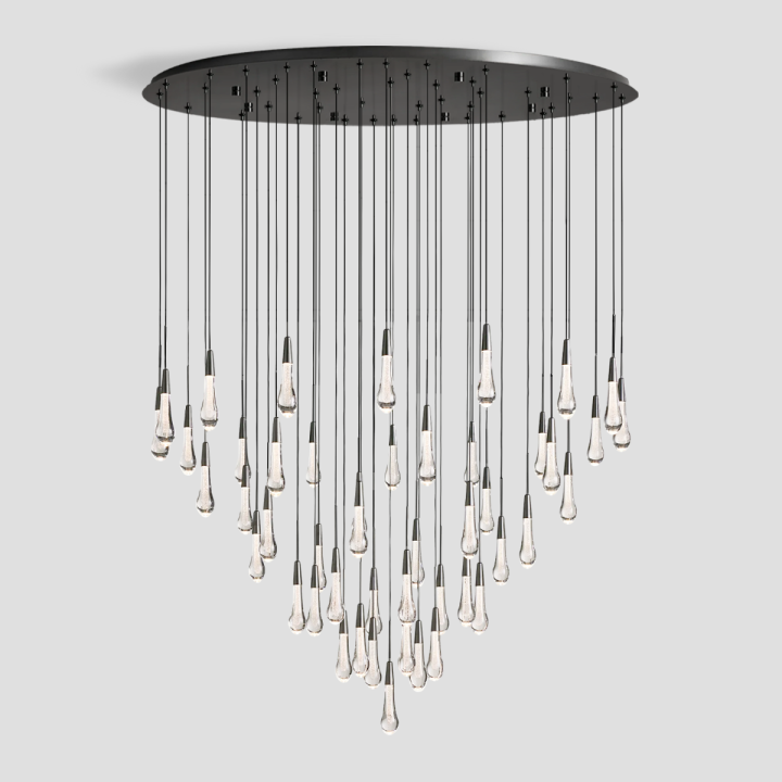 Soltaire Round Chandelier 17" 24" 36" 58"
