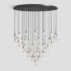 Soltaire Round Chandelier 17" 24" 36" 58"