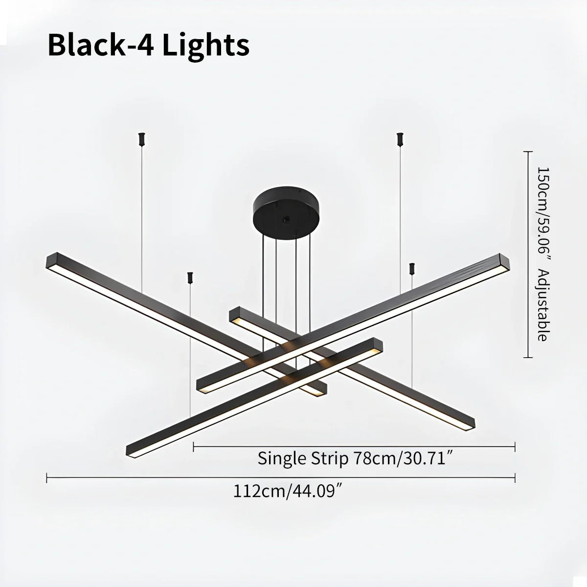 Antizer Multi Light Sticks LED Chandelier for Living Room