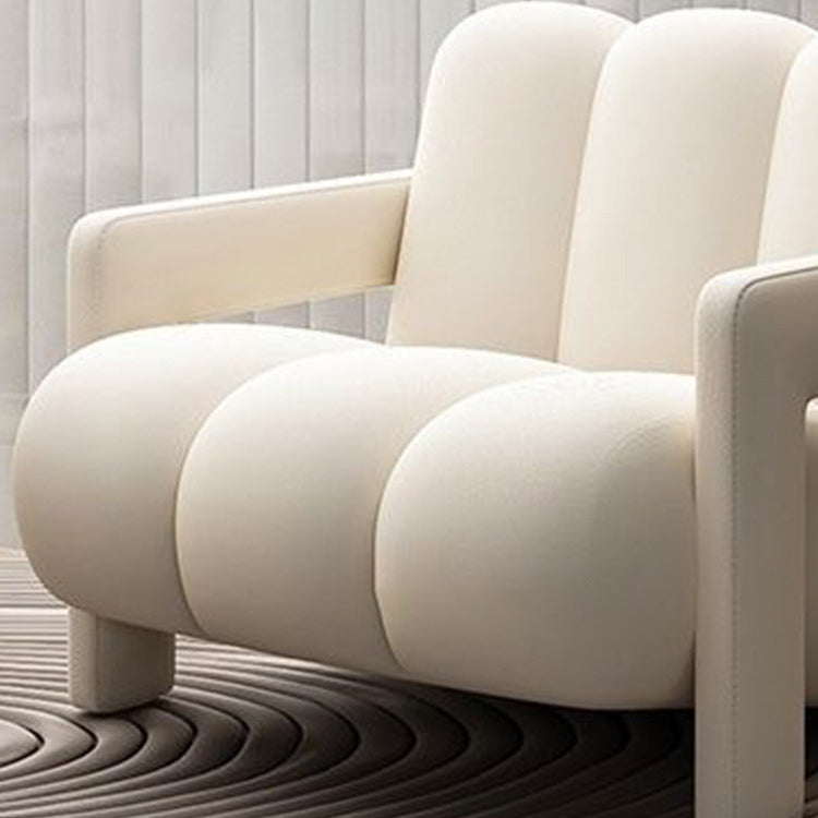 Contemporary Nordic Flannelette Solid Wood Sofa Backrest Armrest For Living Room