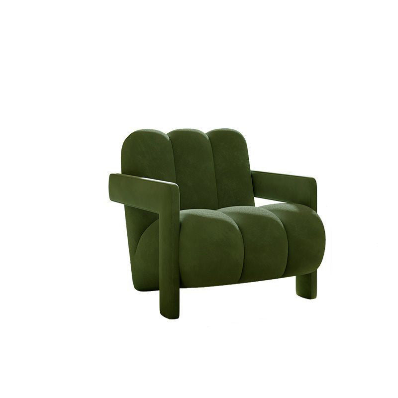 Contemporary Nordic Flannelette Solid Wood Sofa Backrest Armrest For Living Room