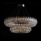 Crystal Dual Tier Water Drop  Chandelier