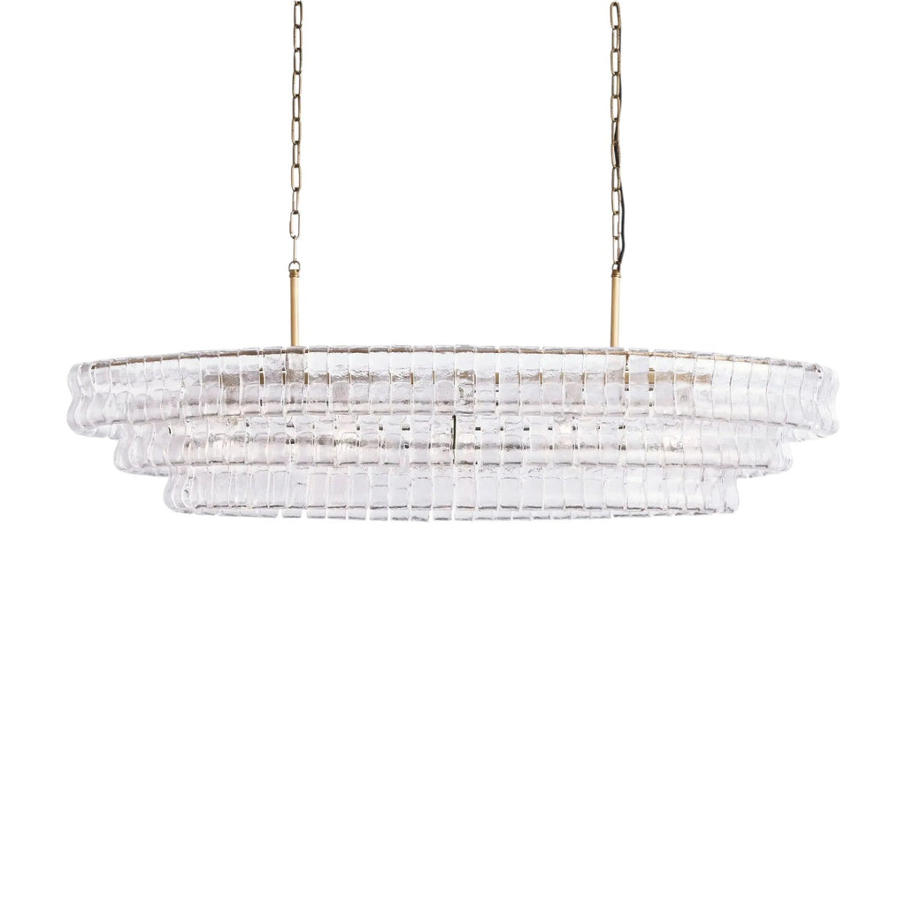 Ghiaccio Oval Chandelier 54"65"