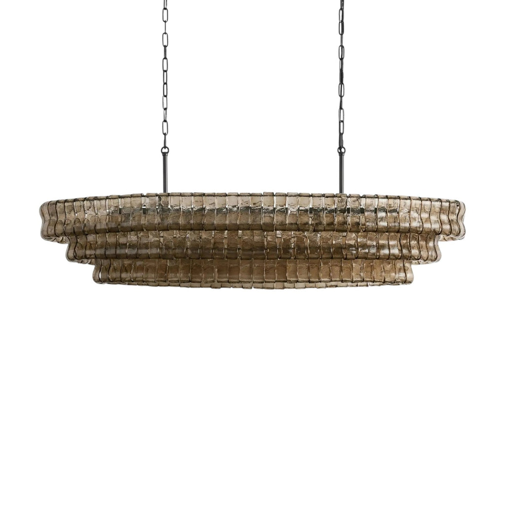 Ghiaccio Oval Chandelier 54"65"