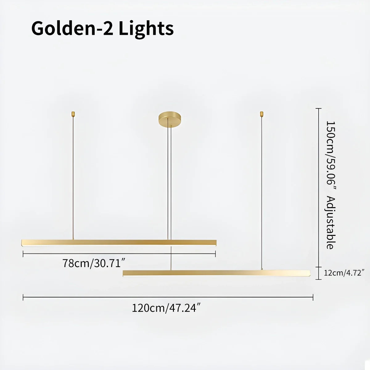 Antizer Multi Light Sticks LED Chandelier for Living Room