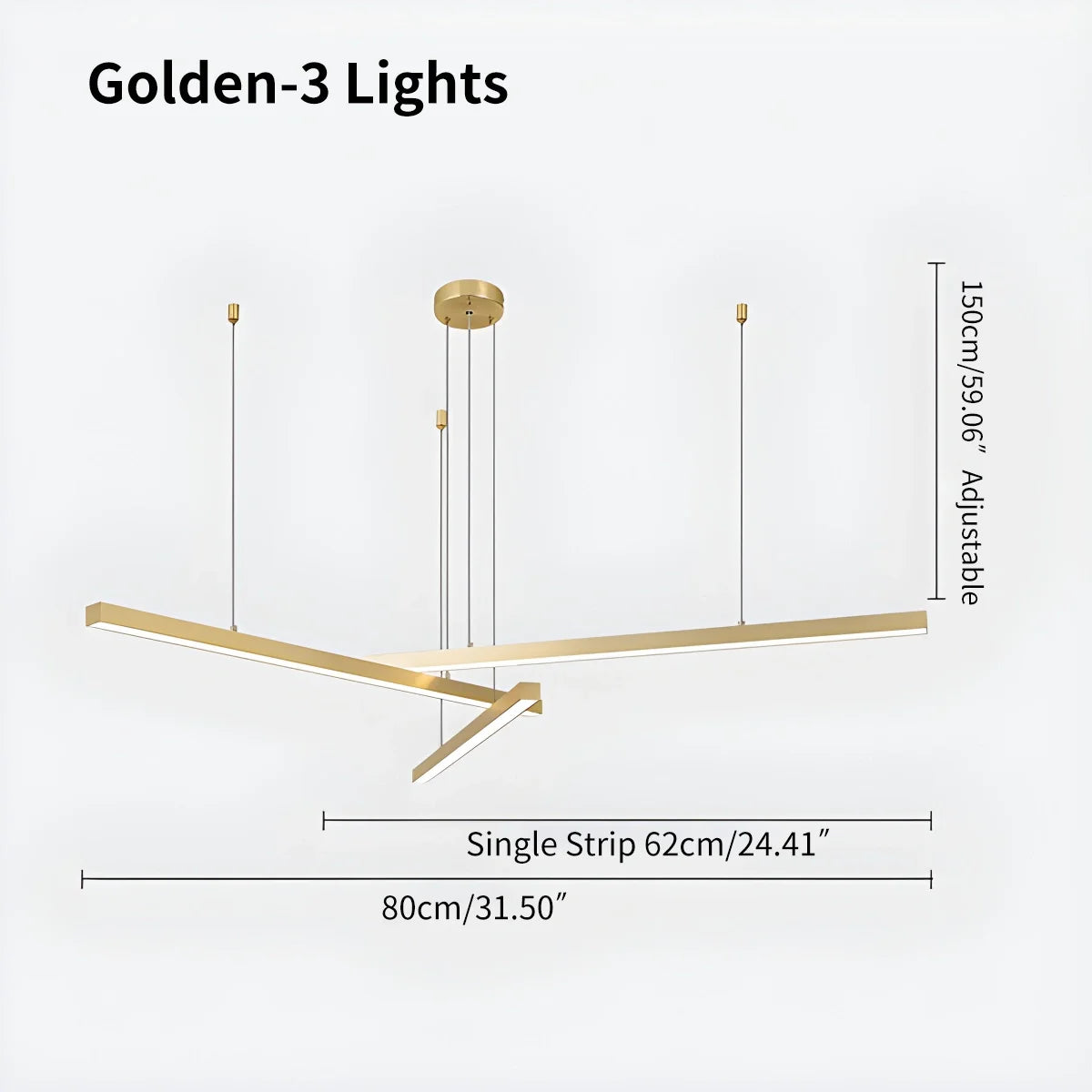 Antizer Multi Light Sticks LED Chandelier for Living Room