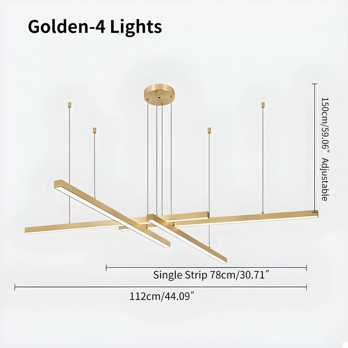 Antizer Multi Light Sticks LED Chandelier for Living Room