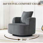 Marlowe Upholstered Swivel Accent Chair SCL