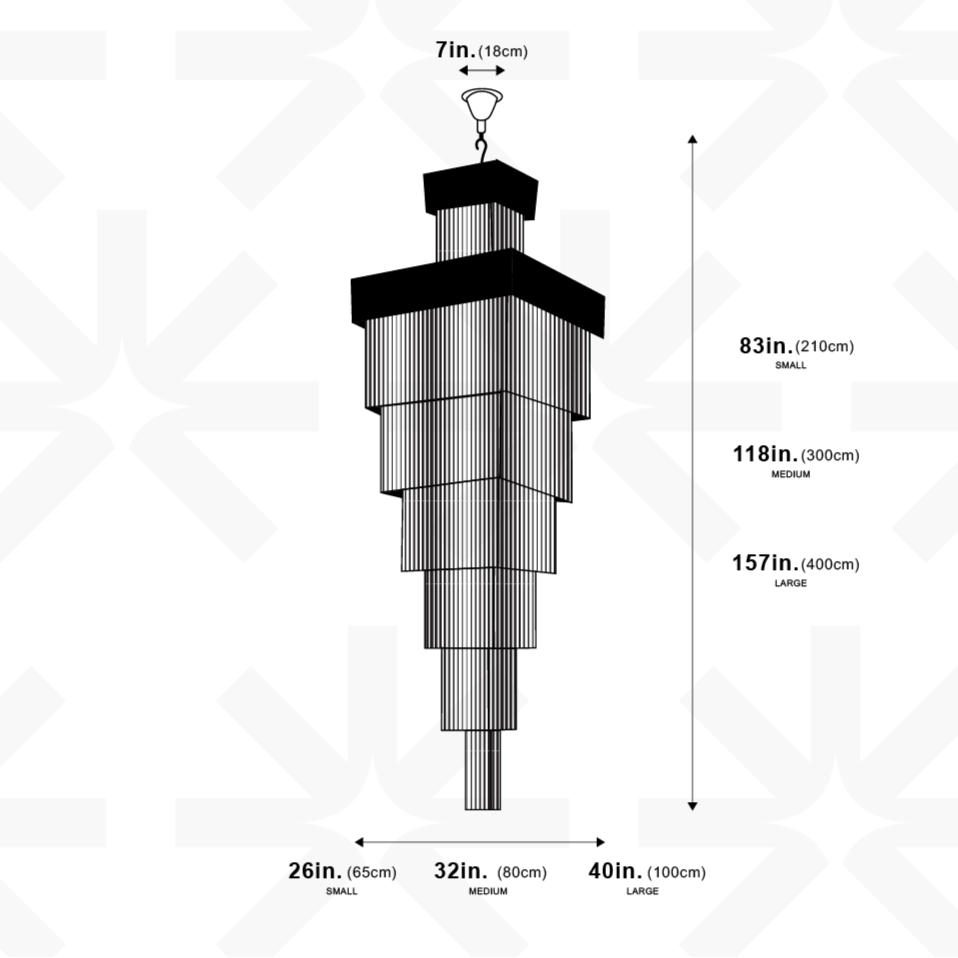 Luxurious Smoky Chandelier
