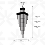 Luxurious Smoky Chandelier