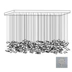 Multicolor Crystal Maple Leaf Chandelier