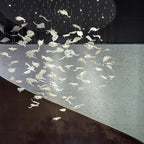 Multicolor Crystal Maple Leaf Chandelier