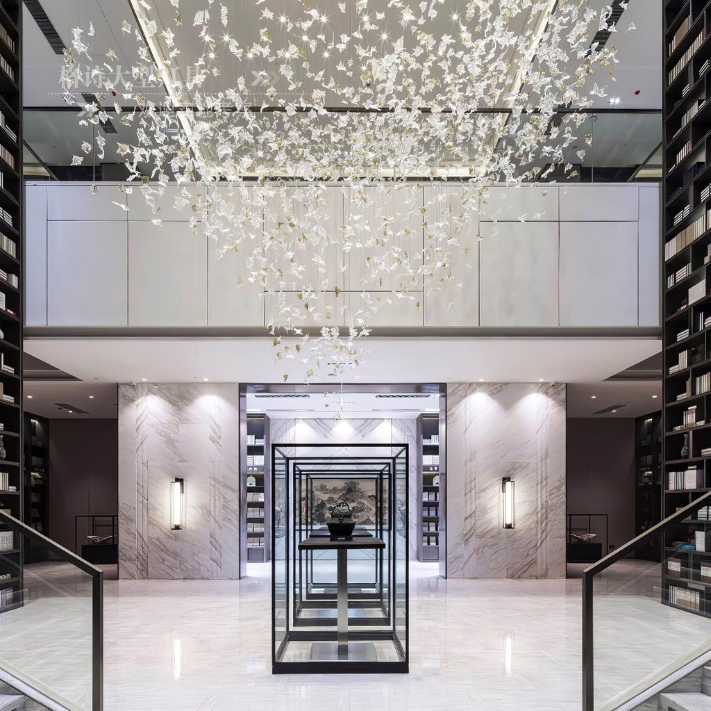 Multicolor Crystal Maple Leaf Chandelier