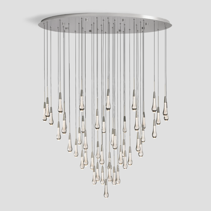 Soltaire Round Chandelier 17" 24" 36" 58"