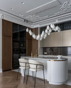 Nordic Magnolia Blossom Ceramic Dining Room Chandelier