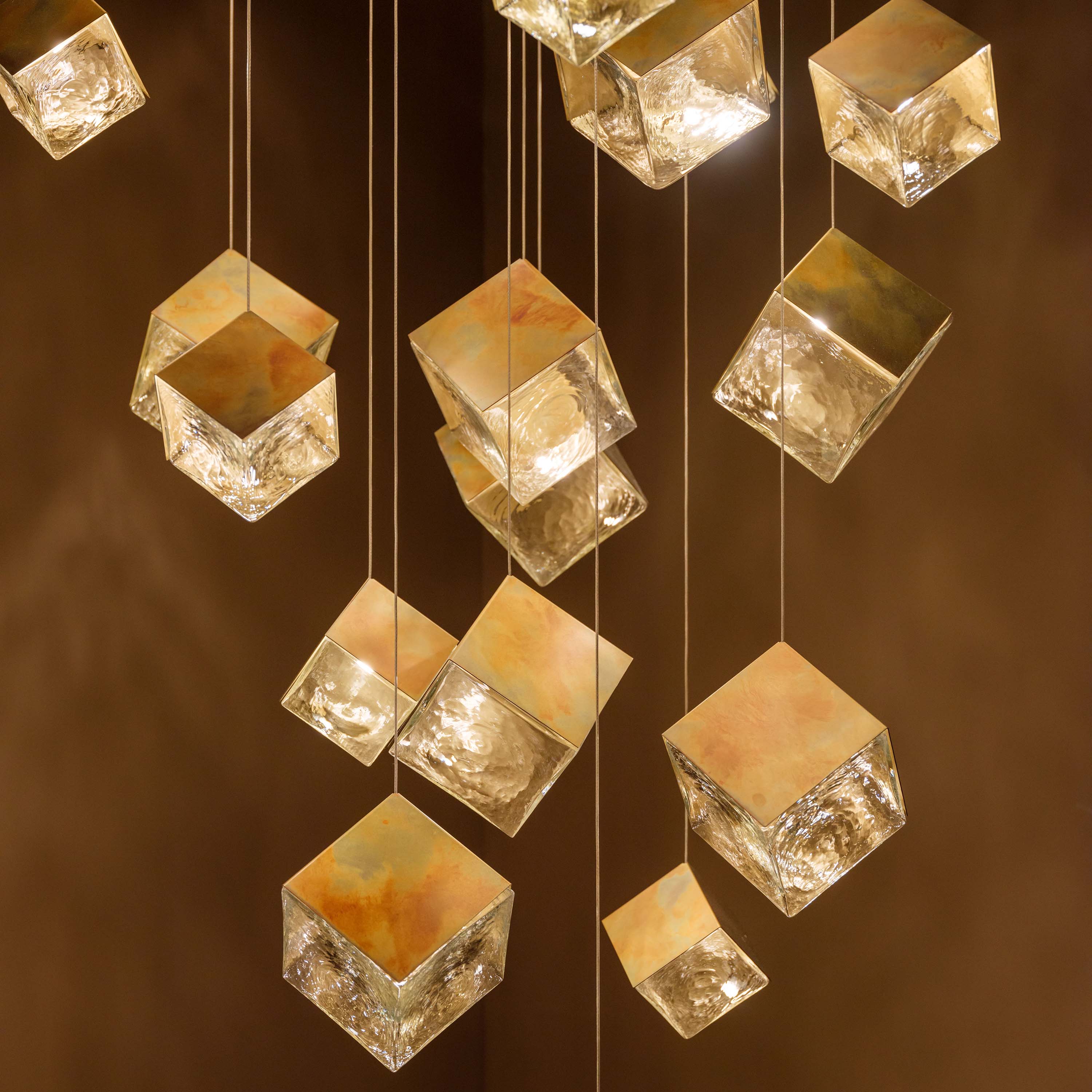 De Castelli x Pyrite Rectangle Chandelier