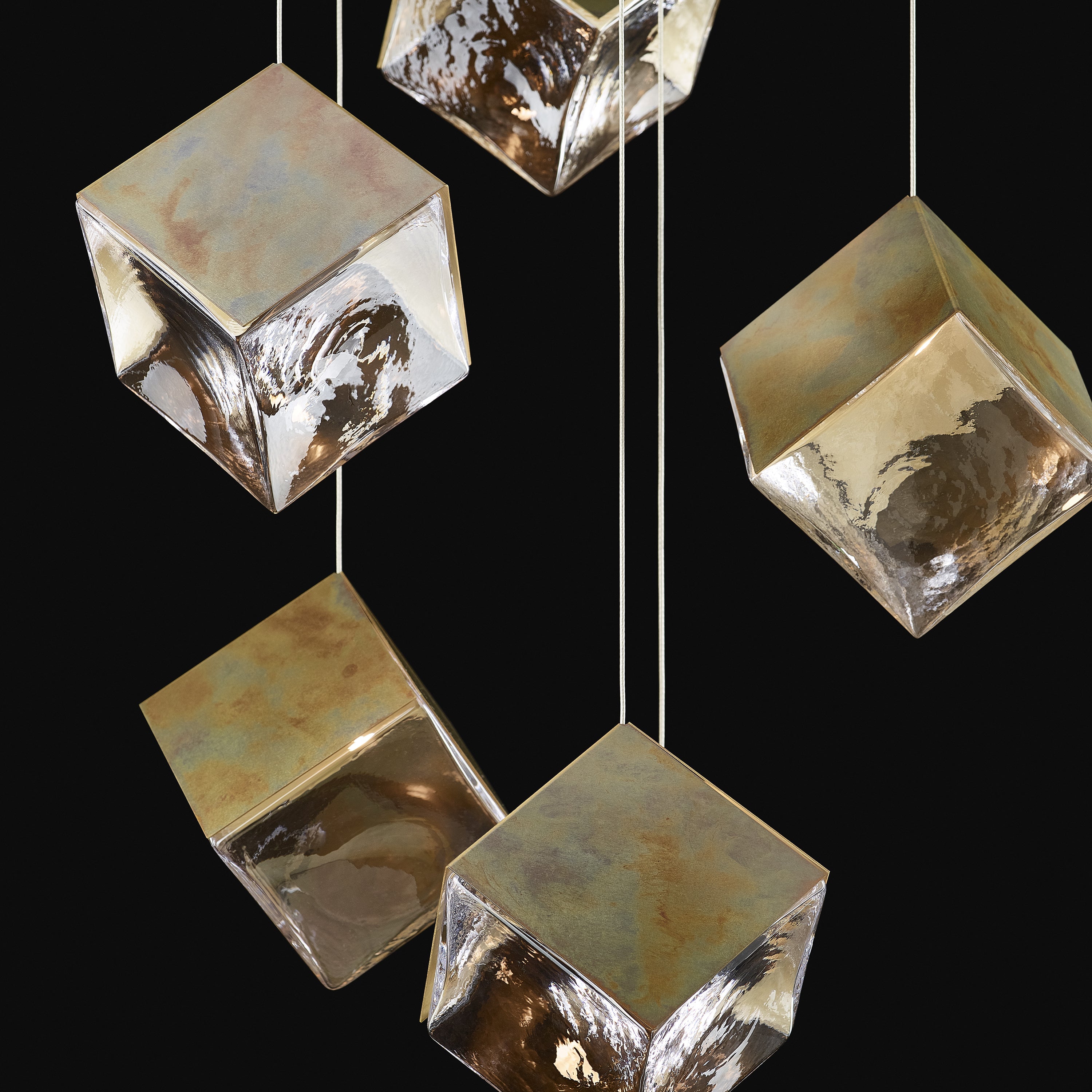 De Castelli x Pyrite Rectangle Chandelier