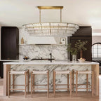 Ghiaccio Oval Chandelier 54"65"