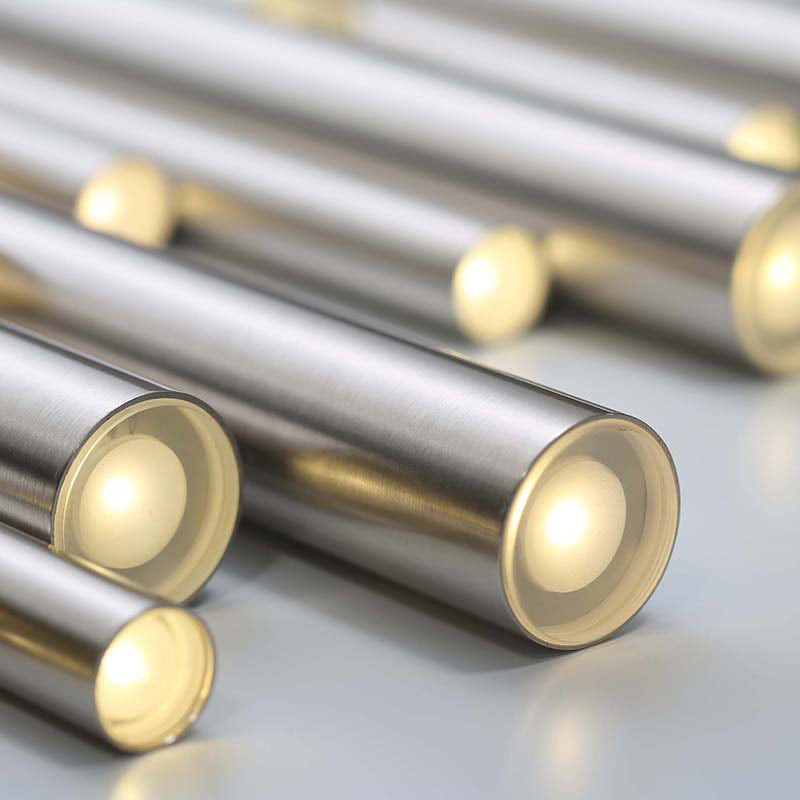 Santana Modern Linear Multi-Light Pendant Chandelier - Adjustable Height Aluminum Tube Fixture