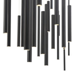 Santana Modern Linear Multi-Light Pendant Chandelier - Adjustable Height Aluminum Tube Fixture