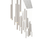 Santana Modern Linear Multi-Light Pendant Chandelier - Adjustable Height Aluminum Tube Fixture