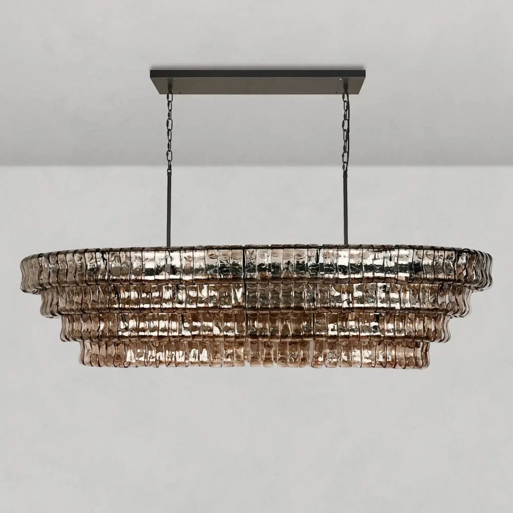 Ghiaccio Oval Chandelier 54"65"