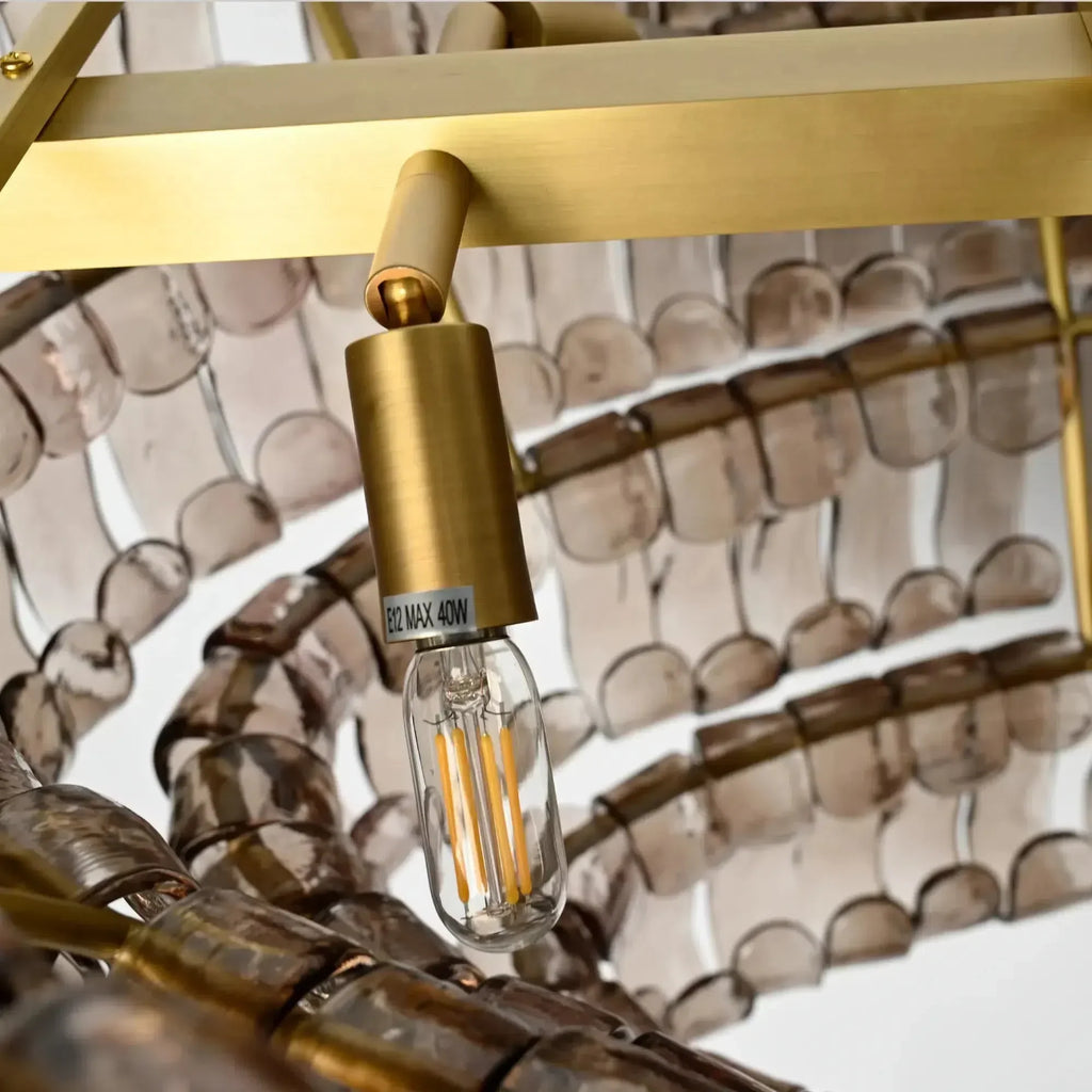 Ghiaccio Oval Chandelier 54"65"