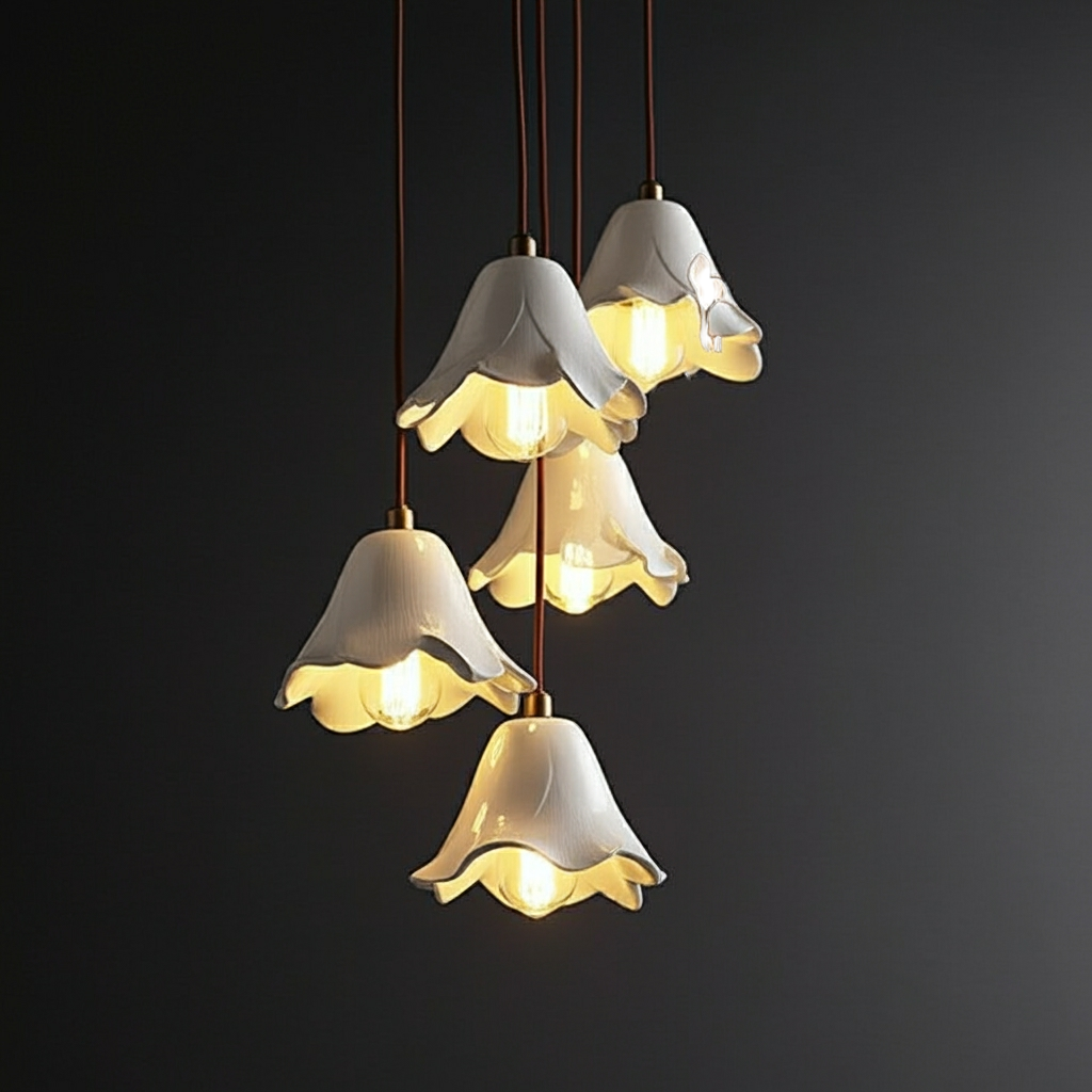 Blossom Ceramic Dining Room Chandelier Simple & Chic Living