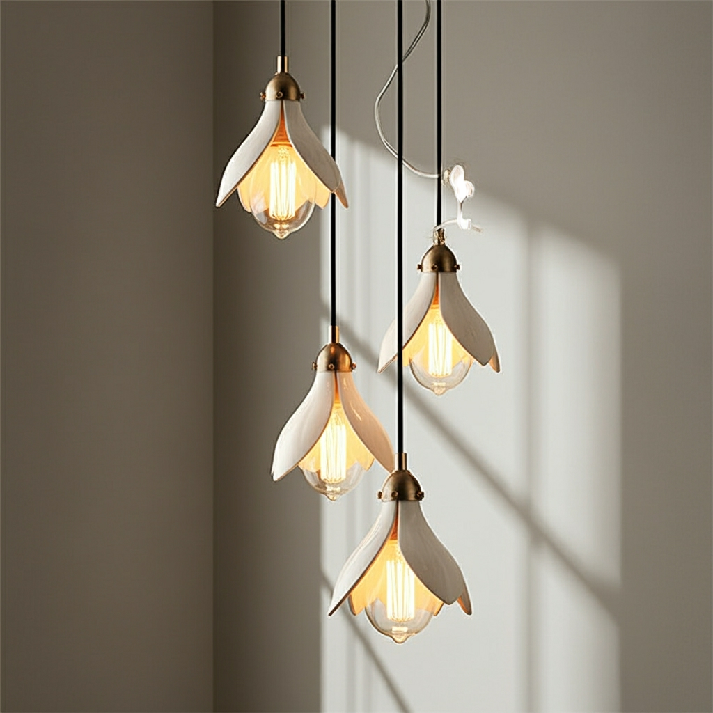 Blossom Ceramic Dining Room Chandelier Simple & Chic Living