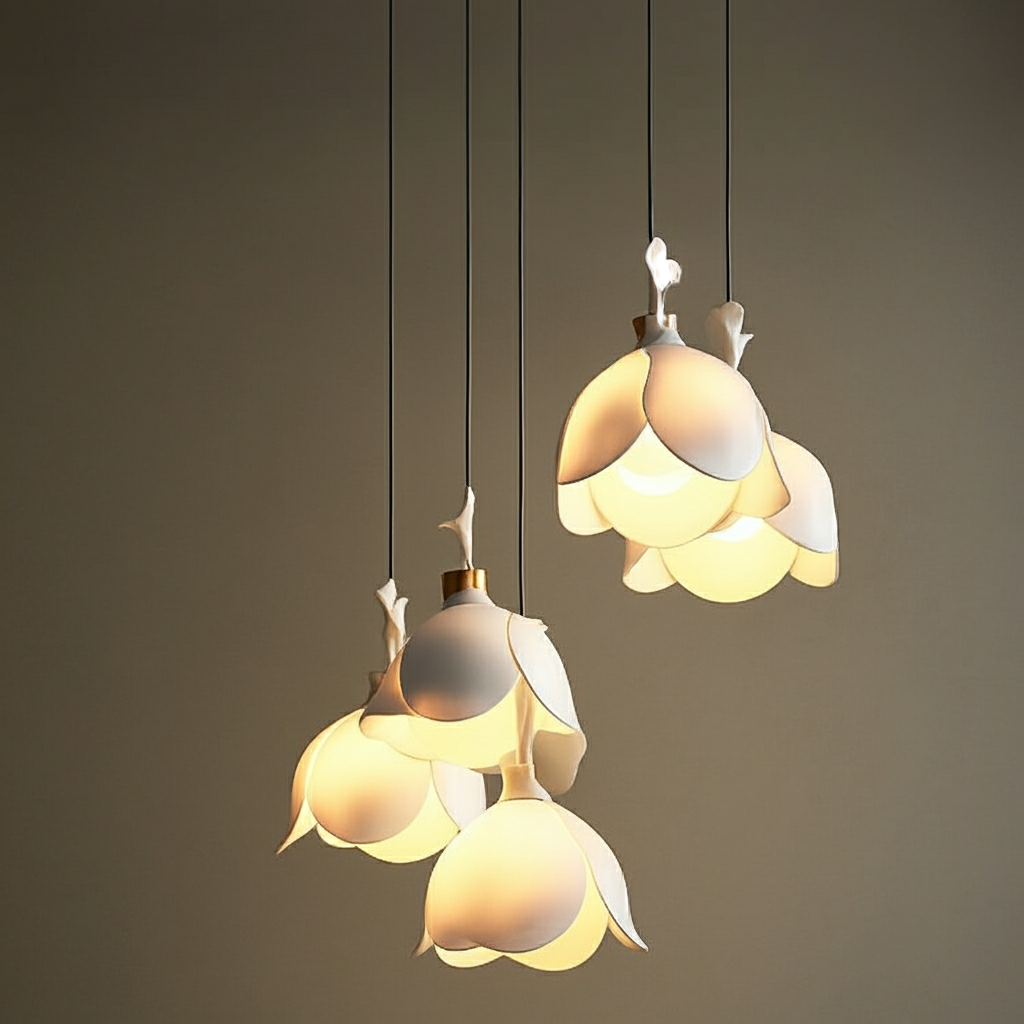 Blossom Ceramic Dining Room Chandelier Simple & Chic Living